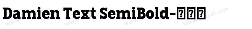 Damien Text SemiBold字体转换 Damien Text SemiBold字体转换